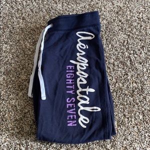 Aeropostale brand sweatpants.